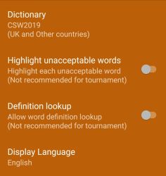 Word Checker settings